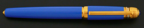 Cartier Pasha Light Blue and Gold Fountain Pen