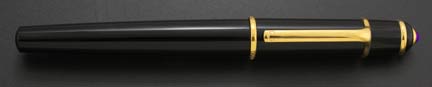 cartier diabolo black gold fountain pen