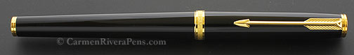 Parker 75 Premier Black Lacquer Fountain Pen