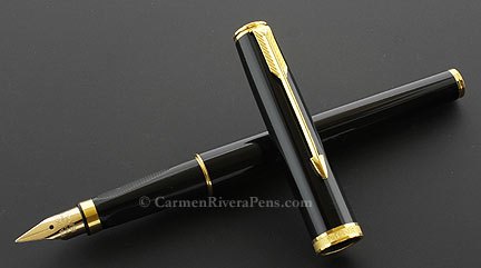 Parker 75 Premier Black Lacquer Fountain Pen