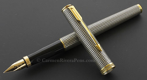 Parker 75 Premier Silver Cisele Fountain Pen