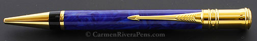 parker-duofold-international-lapis-lazuli-ballpoint-pen blue