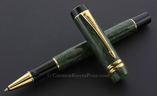 Parker Duofold Jade Streamlined Rollerball Pen © carmenriverapens.com