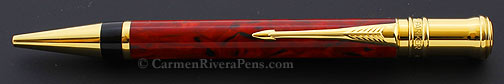 Parker Duofold Jasper Red Ballpoint Pen 