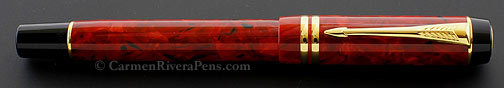 Parker Duofold Streamlined Jasper Red Rollerball Pen