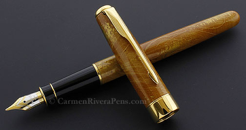 Parker Sonnet Premier Amber Chinese Lacquer Fountain Pen