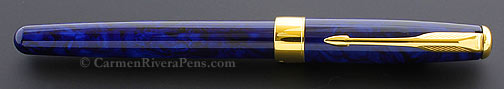 Parker Sonnet Premier Blue Marble Lacquer Fountain Pen