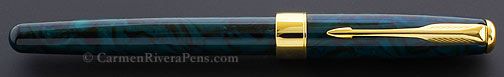 Parker Sonnet Premier Green Marble Lacquer Fountain Pen