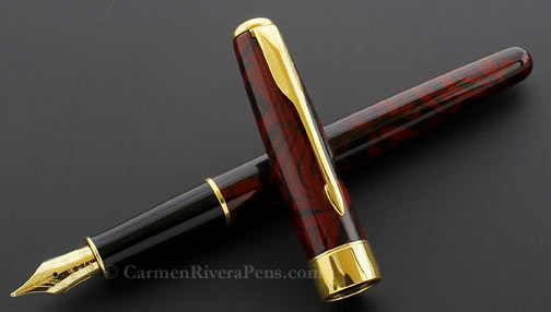 Parker Sonnet Premier Red Marble Lacquer Fountain Pen 