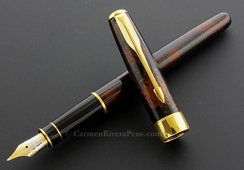 Parker Sonnet Premier Vision Fonce Dark Brown Lacquer Fountain Pen