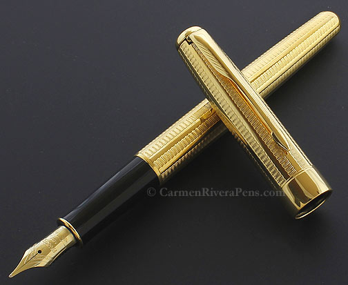 Parker  Sonnet 23K Gold Plated  Fountain Pen Nib  Fine Pt & Feed New 