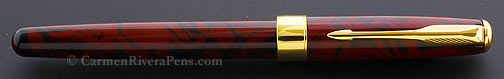 Parker Sonnet Premier Red Marble Lacquer Rollerball Pen