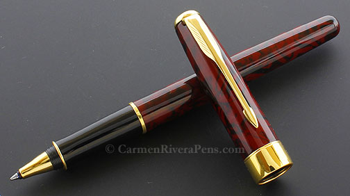 Parker Sonnet Premier Red Marble Lacquer Rollerball Pen