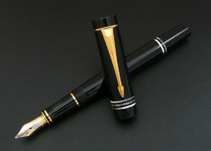 Parker Duofold International Fountain Pen Black Mike Conway