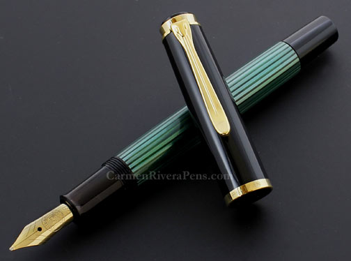Pelikan M400 Green Stripe Fountain Pen