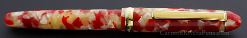 Platinum #3776 Celluloid Koi Red Fountain Pen