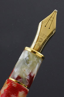 Platinum #3776 Celluloid Koi Red Fountain Pen