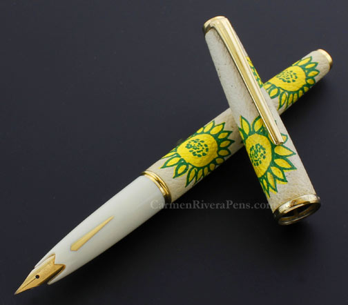 Platinum Yellow Marguerite Sheepskin Fountain Pen