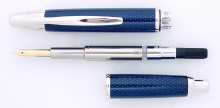 Pilot Vanishing Point Fountain Pen - Blue Carbonesque